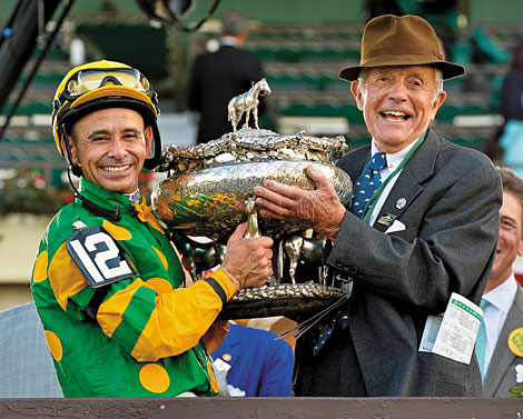 Cot Campbell and Mike Smith at Belmont 2013